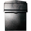 QualArc Collection Mailbox W/Chute LIB-BL-LM6-810 Rear Access Wall Mount 11-1/2x14x16-1/2 Black