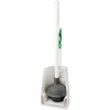 Libman Commercial Toilet Brush/Plunger Combo W/Caddy, White/Green - 1024 - Pkg Qty 2