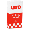Listo Marking Pencil Refill, Red, 12/Box