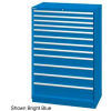 Lista 40-1/4&quot;W  Cabinet, 12 Drawer, 174 Compart - Classic Blue, Keyed Alike