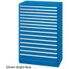 Lista 40-1/4&quot;W  Cabinet, 15 Drawer, 243 Compart - Classic Blue, Individual Lock