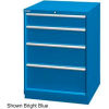 Lista 28-1/4&quot;W Drawer Cabinet, 4 Drawer, 29 Compart - Bright Blue, Keyed Alike