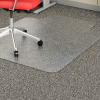 Lorell® Economy Office Chair Mat for Carpet - 48"L x 36"W 95 mil Thick with Lip- Beveled- Clear