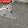 Lorell® Economy Office Chair Mat for Carpet - 60"L x 46"W, 95 mil Thick - Beveled - Clear