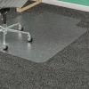 Lorell® Office Chair Mat for Carpet - 48"L x 36"W, 0.13" Thick with 10" x 19" Lip - Beveled