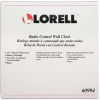 Lorell&#174; 13.5" Round Radio Controlled Wall Clock, Plastic Case, Black