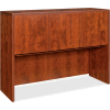 Lorell® Hutch With Doors - 48"W x 17"D x 36"H - Cherry - Essentials Series