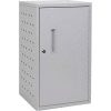 Luxor Vertical Wall/Desk Tablet Charging Cabinet For 12 Devices, 13"W x 15-3/4"D x 24-3/8"H, Gray