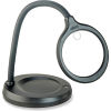 Carson DeskBrite Aspheric Magnifier & Desk Lamp, 4", 300 COB LED Lighted 2x Power, Black