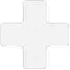 Floor Marking Tape, White, + Shape, 25/Pkg., LM120W