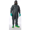Lakeland 51130 Pyrolon® CRFR Disposable Coverall 4XL, Hood, Elastic Face/Wrists/Ankles, 6/Case