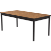 Correll Library Tables 24"W x 72"L x 29"H - Medium Oak