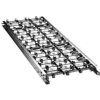 Ashland 5' Straight Galvanized Steel Skatewheel Conveyor 33970 - 15" OAW - 10 WPF