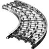 Ashland 90 Degree Curve Aluminum Skatewheel Conveyor - 24&quot; OAW - 20 WPF - 36&quot; Inside Radius