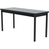 Correll Science Lab Table - Laminate Top - 24"W x 60"L x 36"H - Gray Granite