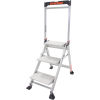 Little Giant&#174; Jumbo Step Aluminum Ladder - 375 lb. Capacity, 3 Step - 11903