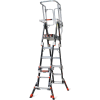 Little Giant Fiberglass Compact Safety Cage Ladder, 4-6' Type 1AA - 19504