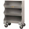 Little Giant® Heavy Duty Steel Mobile Storage Bins MS1-1532, 3 Openings, 32"L x 20"W x 45-1/2"H