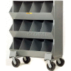 Little Giant® Heavy Duty Steel Mobile Storage Bins MS4-153, 12 Openings, 32"L x 20"W x 45-1/2"H