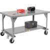 Little Giant® Heavy Duty 7 Gauge Mobile Workbench, 8" Casters & Floor Lock - 48"W x 30"D x 34"H
