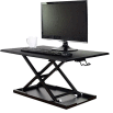 Luxor Level Up 32" Pneumatic Adjustable Desktop Desk, Black