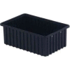 LEWISBins ESD-Safe Divider Box DC2060xL - 16-1/2"L x 10-29/32"W x 6"H - Pkg Qty 8