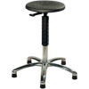 ShopSol Operational Stool with Polished Aluminum Base