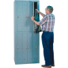 Lyon Apparel Locker DD6308WC - 8 Person w/ Combination Locks - Gray