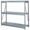 Bulk Storage Rack Starter, 3 Tier, Solid Decking, 60"W x 48"D x 72"H Gray