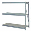 Bulk Storage Rack Add-On, 3 Tier, Solid Decking, 72"W x 24"D x 72"H Gray