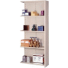 Lyon Steel Shelving 18 Gauge 36"W x 18"D x 84"H Closed Style 5 Shelves Gy Add-On