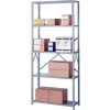 Lyon Steel Shelving 20 Gauge 42"W x 18"D x 84"H Open Style 5 Shelves Gy Starter