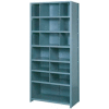 Lyon Shelving Starter DD8062SH - 16 Compartment 8 Heavy-Duty Shelves, 36"Wx24"Dx84"H Gray