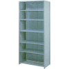 Lyon Steel Shelving 18 Gauge 36"W x 24"D x 84"H Closed Wire Style 7 Shelves Gy Add-On