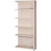 Lyon Steel Shelving 18 Gauge 36"W x 18"D x 84"H Closed Style 6 Shelves Gy Add-On