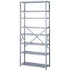Lyon Steel Shelving 18 Gauge 48"W x 18"D x 84"H Open Style 8 Shelves Gy Add-On