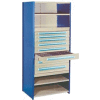 Modular Drawer For 24"D Shelving, 4"H Gray