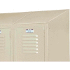 Lyon Slope Top Kit PP58351For Lyon Lockers One-Wide- 18"Wx18"D - Putty