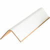 Global Industrial Light Duty Edge Protectors, 3"W x 3"D x 72"L, .12" Thick, White, 25/Pack