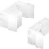 Prime-Line M 6218 Tub Enclosure Guides and Bumpers, White,(Pack of 2)