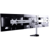 Fleximounts® M15 Triple Arm Desk Monitor Mount For 10"-27" Monitors, Silver