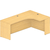 Safco® Aberdeen 72"W Right Extended Corner Table 72"W x 48"D x 24"H Maple