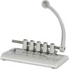 Master® 525M Adjustable 5-Hole Punch, 40 Sheet Capacity, Tan