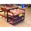 Portable Bakery Rack, 39"L x 20-1/2"W x 34"H, Hardwood, African Limba