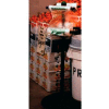 Free-Standing Multi-Rack Bag Holder, 17"L x 17"W x 49"H, Steel, Black
