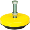 Neoprene Machinery Leveling Mount - 6-1/4"L x 6-1/4"W x 1-3/5"H