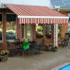 Awntech MM10-355-BGW, Retractable Awning Manual 10'W x 8'D x 10"H Burgundy/Gray/White