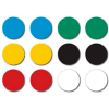 Magna Visual® High Energy Magnets, 3/4"W x 3/4"H, 12/Pack