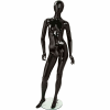 EVE3HOVH2139 Female Mannequin - Oval Head, Waist Turned, Arms & Right Leg Slightly Bent -Black
