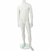GEN2HLH1144 Male Mannequin - Headless, Arms at Side, Left Leg Slightly Bent -White